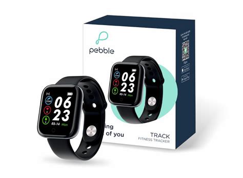 Pebble Track Fitness Watch Black - Happi Mobiles
