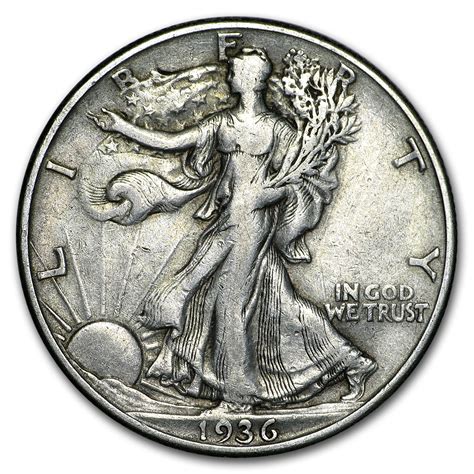 U S Mint D Walking Liberty Half Dollar Xf Walmart