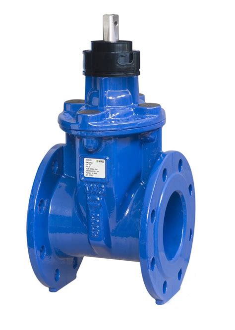 Задвижка VAG EKOPlus DN 100 PN 10/16 фланцевая клиновая чугунная со ...