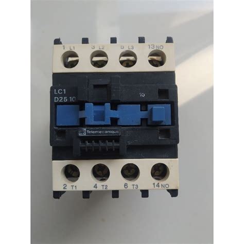 Jual Telemacanique Schneider Contactor LC1 D2510 Coil 220vAC 25A Load ...