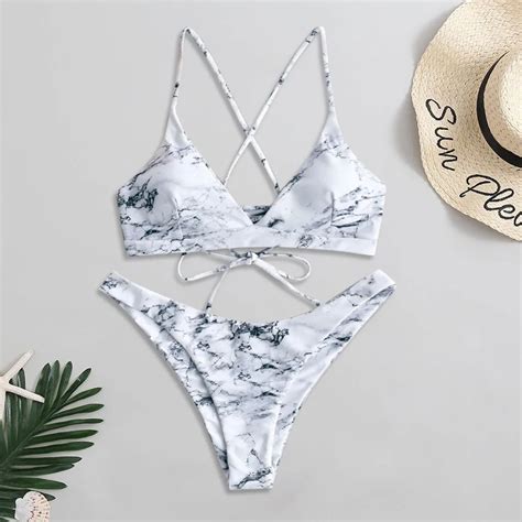 Microbikini acolchado para Mujer traje de baño Sexy con Monokini Push Up conjunto de Bikini