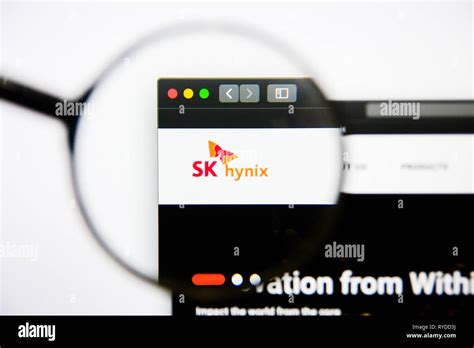 Los Angeles California Usa 25 January 2019 Sk Hynix Website