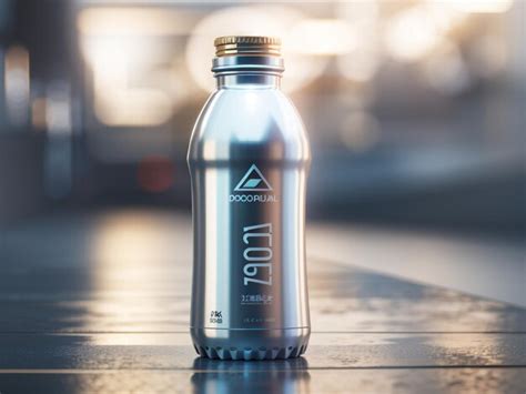 Elegance Meets Performance 3D Metallic Sporty Bottle Mockup 8K ...