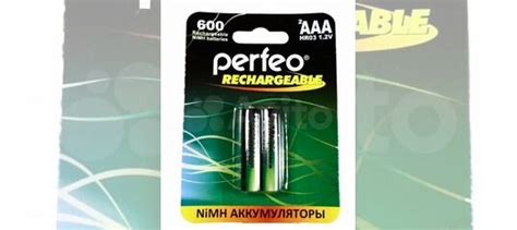 Perfeo AAA 600mAh/2BL Аккумулятор купить в Челябинске | Электроника | Авито