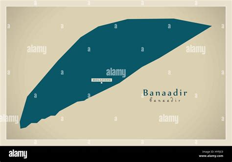 Modern Map - Banaadir SO Stock Vector Image & Art - Alamy