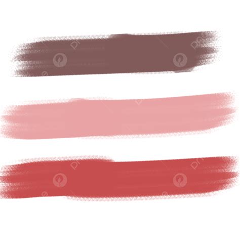 Brushes With Nude Pink And Red Colors Brush Color Brush Set Painting Brush Png Transparent