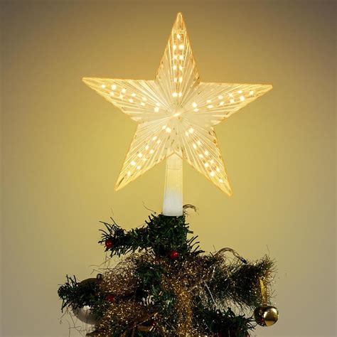 Amazon De Yuning Weihnachtsbaum Topper Lichter Weihnachtsbaum Stern