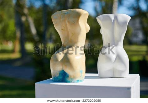 Two Small Antique Statues Nude Woman Stock Photo Shutterstock