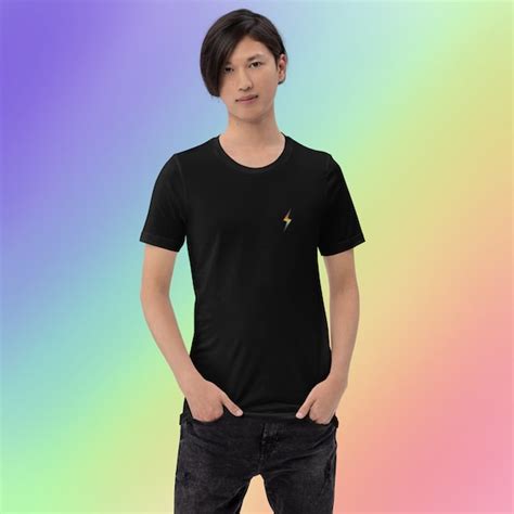 Gay Pride Lightning Bolt Shirt Black Etsy