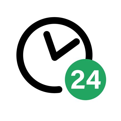 24 Hour Watch Icon 24 Hour Business Mark Vector 26730137 Vector Art