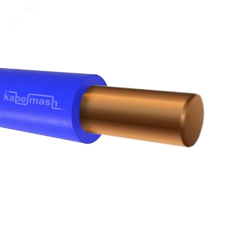 Провод силовой ПуВ 1х10 синий ТРТС однопроволочный КАБЕЛЬМАШ - купить в ...