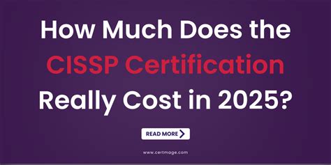 how much does it cost to get cissp certification