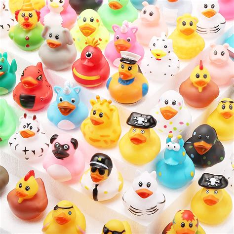 25 Pack Rubber Ducksassorted Rubber Duckies For Kids2