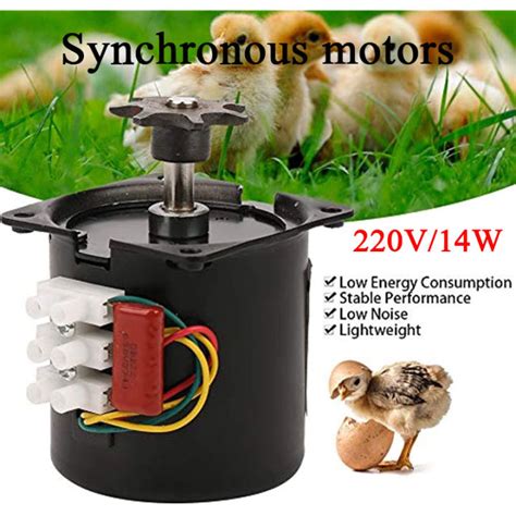 60KTYZ High Torque AC 220V 2 5RPM Gear Box Electric Synchronous Gear