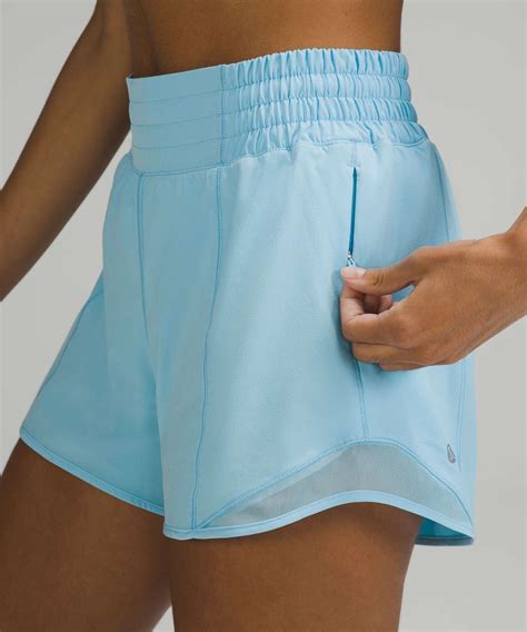 Lululemon Hotty Hot High Rise Lined Short Blue Chill Lulu Fanatics