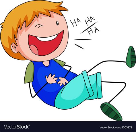 Cartoon Boy Laughing