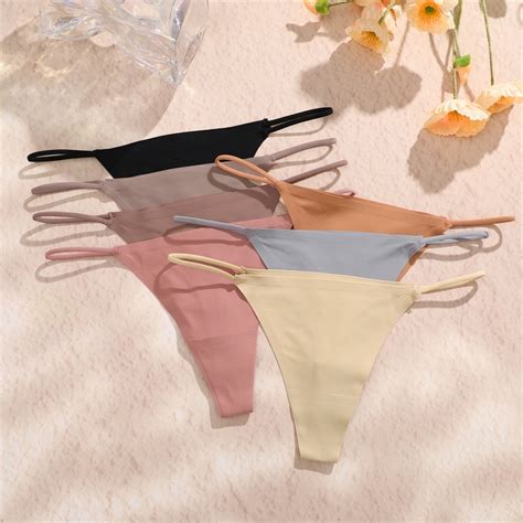 Sexy Underwear For Women Seamless Panty G String T Back Low Waist Thong Bikini Panties Soft And
