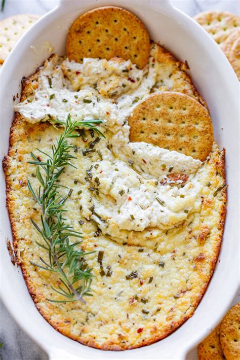 Baked Goat Cheese Dip With Fresh Herbs The Perfect Crowd Worthy