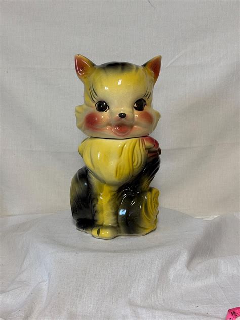American Bisque Company Cookie Jar Anthropomorphic Kitty Cat Ms Sassy