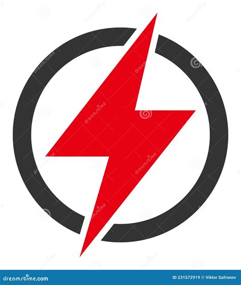 Vector Electricity Generation Flat Icon Symbol Stock Vector