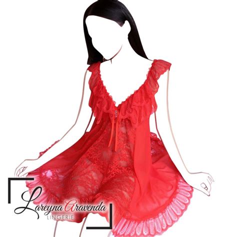 Jual SET LINGERIE G STRING SEKSI JUMBO MODEL BABYDOLL LACE PREMIUM 0976 BAHAN BERKUALITAS