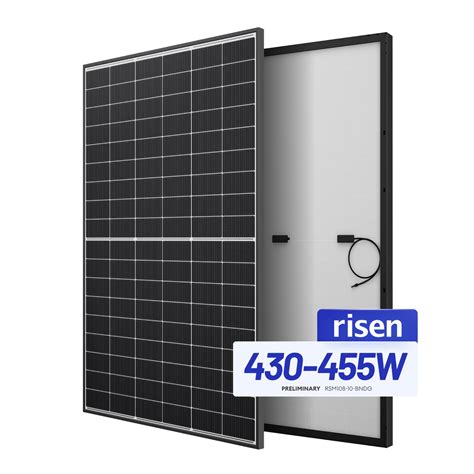 Risen Mono Size Solar Panel W W W Roofing Bifacial Half Cut