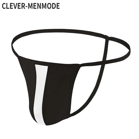 CLEVER MENMODE Men Sexy Panties Penis Pouch Mesh Transparent Thong G String Underwear Lingerie