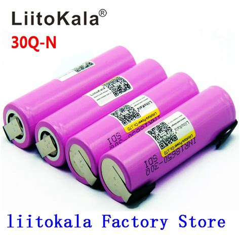 Litokala Original Batterie Inr Q A Mah Entladung Li