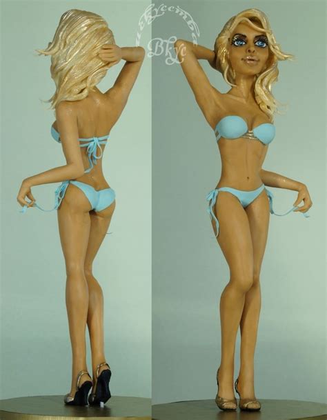 Summer Cakes Fondant Toppers Bikinis Swimwear Modeling Tutorials