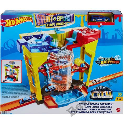 Hot Wheels pilsētas trase automazgātuve no sērijas krāsu pasaule Bembi