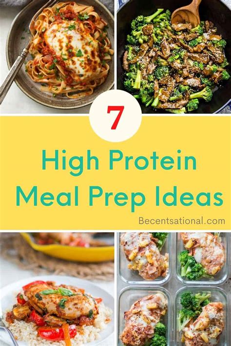 7 Delicious High Protein Meal Prep Ideas - BeCentsational