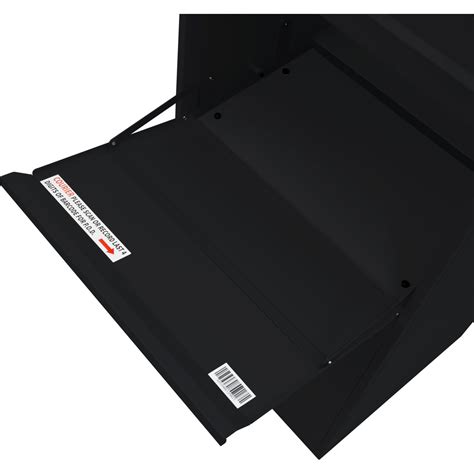 black anti theft parcel post box xl