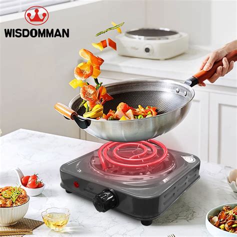Wisdomman Electric Cooking Stove Single Burner Hot Plate Shopee Philippines