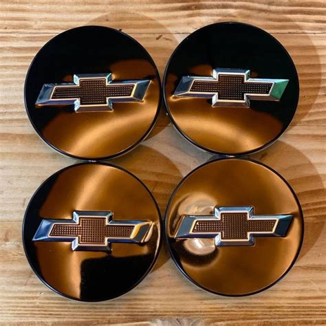 4шт, 53мм, Колпачки заглушки Шевроле Chevrolet на центральное отверстие ...