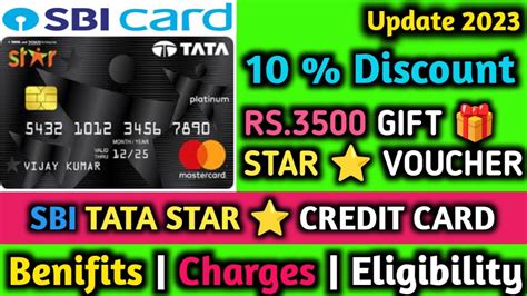 Sbi Tata Star Credit Card Sbi Tata Star Credit Card Benifits Tata