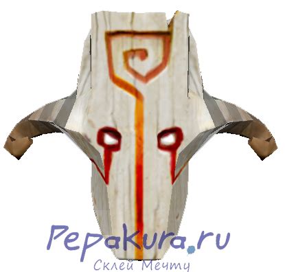 Развертка маски Джаггернаута из доты | Pepakura