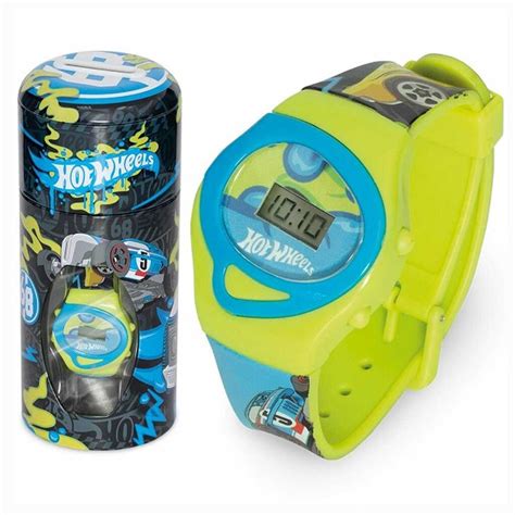 Relógio Digital Cofrinho Hot Wheels F Fun