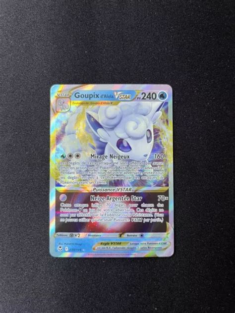 Carte Pokemon Goupix Dalola Vstar Neuf P E Et Bouclier Eur