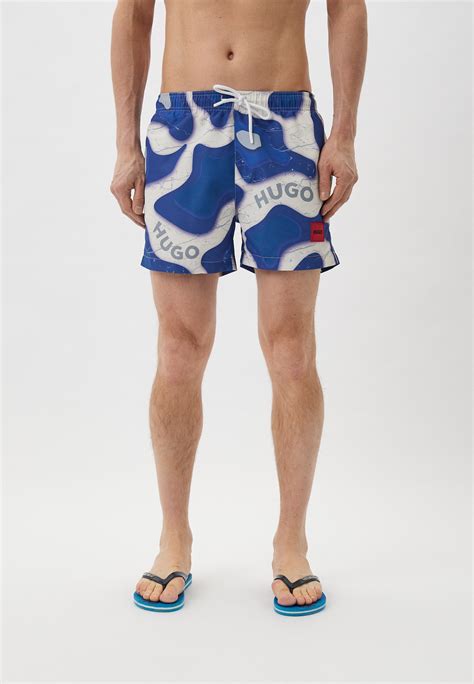 Шорты для плавания Hugo FLOWE, цвет: синий, RTLADE974801 — купить в ...