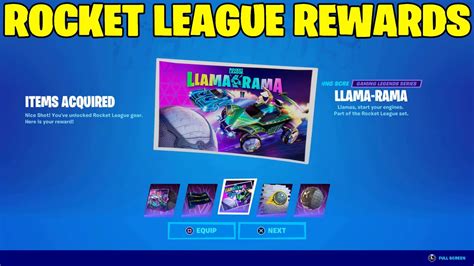 Fortnite Llama Rama Challenges New Rocket League Rewards Youtube