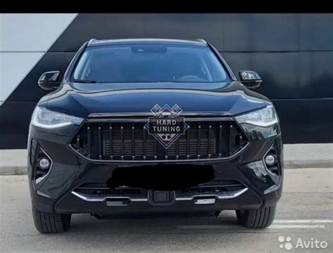 Решетка радиатора Sport V1 Haval F7 / F7x (2018-2022) с сеткой Черный ...