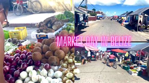 Belize city market on a Saturday afternoon | clothes and vegetable