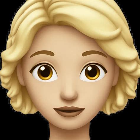 Petite Femme Blonde Aux Yeux Bleus Qui Embrasse Un Homme Noir Emoji Ai Emoji Generator