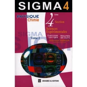 SIGMA PHYSIQUE CHIMIE BAC SCIENCES EXP TOME 1 Team Office