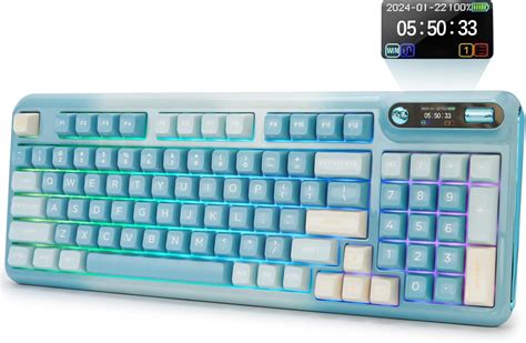 Amazon KZZI Z98 Mechanical Keyboard Hot Swap Gasket Wireless Gaming Keyboard With Knob