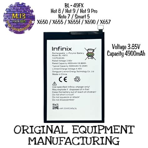 Jual Baterai Infinix Bl Fx Smart Plus Hot Pro I X X X X