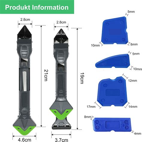 Ъглова шпакла за почистване на силикон и шпатули за заглаждане