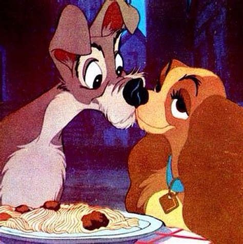 Lady And The Tramp Kiss Movie Kisses Lady And The Tramp Creative