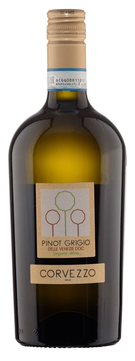 Купить Белое сухое вино Corvezzo, Pinot Grigio, 2021, Корвеццо, Пино ...