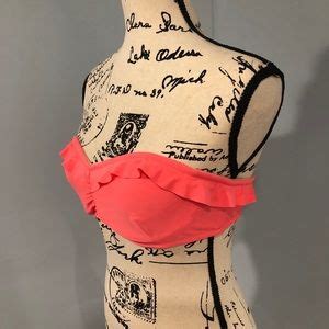 Shoshanna Swim Nwt Shoshanna Coral Ruffle Bikini Medium Poshmark